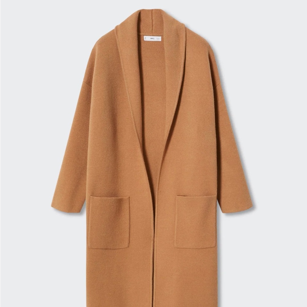 Mango camel ringo coatigan